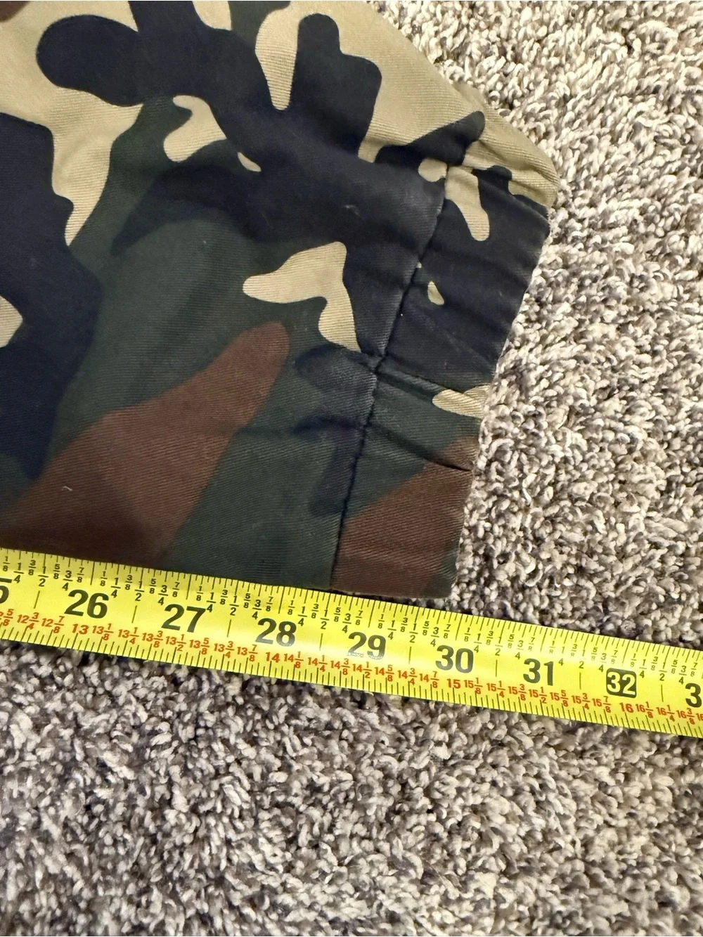 True Religion Camo Cargo Jogger Pants Hunting Camo Elastic Waist Men’s Small NWT